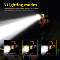 Linterna Frontal LED XPG Impermeable Recargable USB Con 3 Modos Potente Torcha Frontal Power Bank Para Pesca Y Camping - details 3