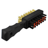 Limpia Grooves De Golf 1 Pc Herramienta Dual Sided Portátil Ligera De Metal Con Paja De Nylon Accesorios Para Bolas Y Zapatos De Hierro Regalo Nuevo - details 5