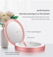 Espejo De Maquillaje Portátil Con Luces LED Y Batería De 3000mAh Espejo De Belleza Mini De Monedero Con Powerbank - details 5