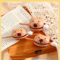Juguete De Alivio De Estrés Creativo Capybara De Madera Muñeco Divertido Ornamento De Escritorio Para Decoración Del Hogar Instrumento De Percusión - details 7