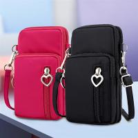 Bolso De Hombro Para Mujer Moda Diagonal Cruzada Con Cierre De Cremallera Bolsa De Pecho Deportiva Vertical Monedero Nylon - details 21