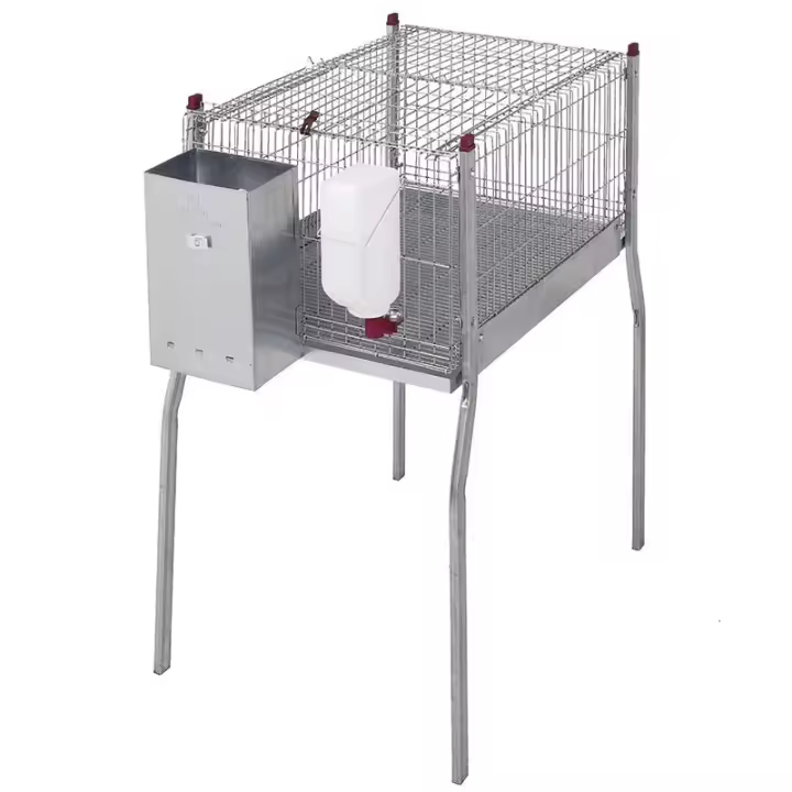 Suinga Jaula Roedores Grande con Patas 55x108x101 Cm Alambre Galvanizado Tolva Comedero - 1