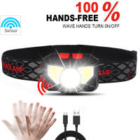 Linterna Frontal COB Con Sensor De Movimiento Potente LED 8 Modos Para Camping Pesca Resistente Al Agua Túnel De Luz 180° - details 1