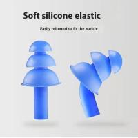 Juego De Clips Para La Nariz Y Auriculares De Natación En Silicona Triple Capa Impermeable Antideslizante Y Antiobstrucción Para Adultos - details 5