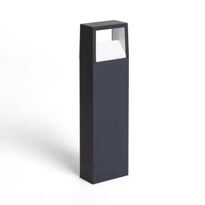 Ledkia Baliza Exterior LED 9W Superficie Pie 50cm Aluminio Sheffield Antracita - 1