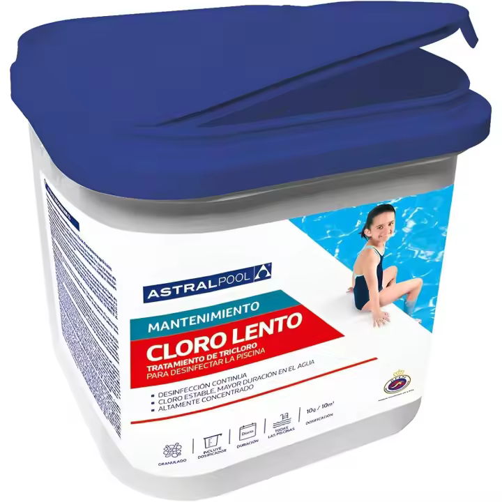 Cloro Lento en tabletas 250g AstralPool 5 KG - 1