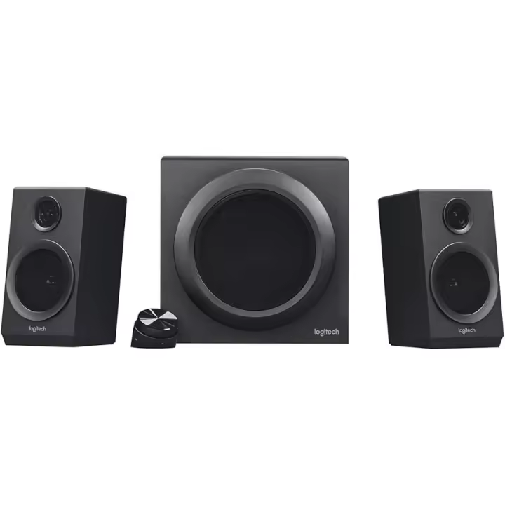 Altavoces Logitech Z333 80W con Subwoofer – Sonido potente 2.1 con control independiente de graves y entrada múltiple | Ideal para PC, TV y consolas - 1