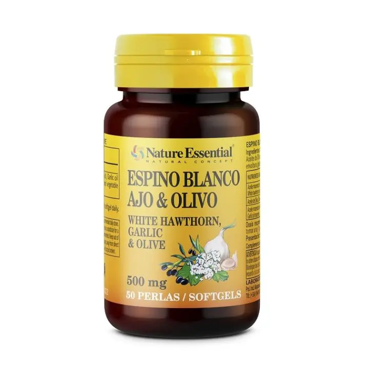 NATURE ESSENTIAL ESPINO BLANCO+AJO+OLIVO 50 PERLAS - 1