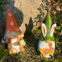 Estatua De Conejo Leido Encantadora En Resina Adorno De Jardín Ideal Para Decoración Interior Y Exterior Regalo De Pascua - details 3