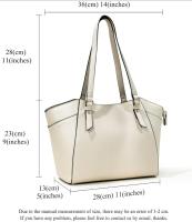 Bolsos de Mujer de Gran Capacidad Bolsas de Hombro para el trabajo, compras, viajes, Bolsos con Asa Superior de Diseño de Moda para Mujer - details 1