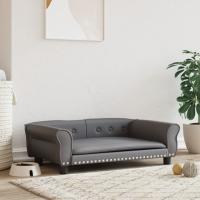 vidaXL Cama para perros de cuero sintético 95x55x30 cm Color Marrón,  Negro,  Capuchino y mas - details 2
