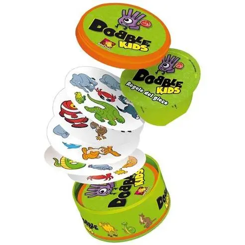 Asmodee Dobble Kids - Juego de Mesa con 5 Minijuegos - 1