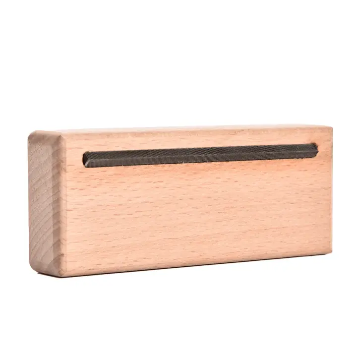 Bloque De Esmalte De Radio De Guitarra Herramienta De Banda Para Acero Inoxidable 45 Grados Para Pulido De Fret Fin De Escala Herramienta De Luthier Para Bajo Y Guitarra - 1