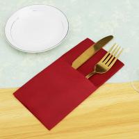 50Pcs Napkins De Sensación De Lino Desechables Con Bolsillo Para Cuchillo Y Tenedor Preflejados Como Servilletas De Tela Para Boda Y Fiesta - details 8