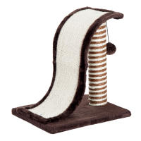 PawHut PawHut Árbol Rascador para Gatos tipo Centro de Juegos con Poste de Sisal Natural y Pelota para Jugar y Arañar 35x30x39cm Color Marrón - details 0