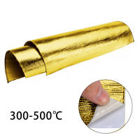 Cinta De Fibra De Vidrio Y Aluminio Resistente Al Calor Impermeable Autoadhesiva Para Escudo De Calor De Coche Aislamiento Térmico De Alta Temperatura - details 3