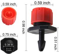 Emisores De Rociador De Riega Micro Drip 8 Agujeros Ajustables Para Sistema De Riego Jardín 50/100 Piezas - details 3