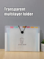 Bolsa De Organización Para Estudiantes 1PC Con 8 Compartimentos Portátil Para Papel De Prueba Multi Capa Inserto Archivo Carpeta Multifuncional De Almacenamiento - details 1