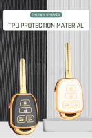 Cubierta De Llave De Coche TPU Para Toyota Camry Prius Corolla RAV4 Sienna 2014 2015 Con 4 Botones Protector De Porta Llaves Accesorios - details 1