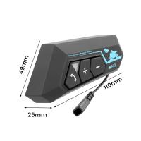 BT22 Auriculares Bluetooth Para Casco De Motocicleta Con Micrófono Suave Y Altavoz Estéreo Handsfree Wireless Para Moto Compatible Con Todos Los Cascos - details 8