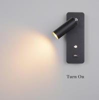 Lámpara De Pared LED Para Interiores 7W Con Carga USB Luz De Pared Moderna Nórdica Para Dormitorio Y Sala De Estar Interruptor Incluido - details 9