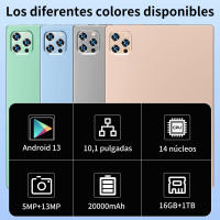 2025 Nueva tableta original de 10,1 pulgadas 13 16GB Ram 1TB ROMs Doble Tarjeta 14 núcleo WPS GPS Bluetooth 5G Rojo Teléfono - details 1