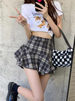 Falda Mini Tres Niveles Y2K Cintura Alta Tartán Volante Escocés Falda Skort Mujer Estilo Aesthetic Ropa Primavera Verano Otoño Invierno - details 19
