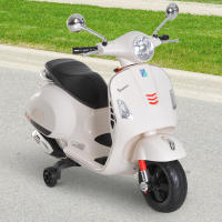 HOMCOM Moto Eléctrica Infantil Coche Triciclo Vespa Scooter Eléctrico a Batería con Luz MP3 USB Bocina para Niños Más de 3 Años Carga 30kg - details 1