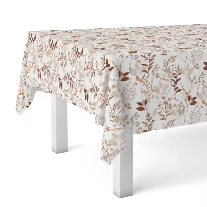 Mantel Hule FLORA de Valentia Home | Estampado Antimanchas | Repelente de Agua | Protección Duradera | Varios Tamaños - 1