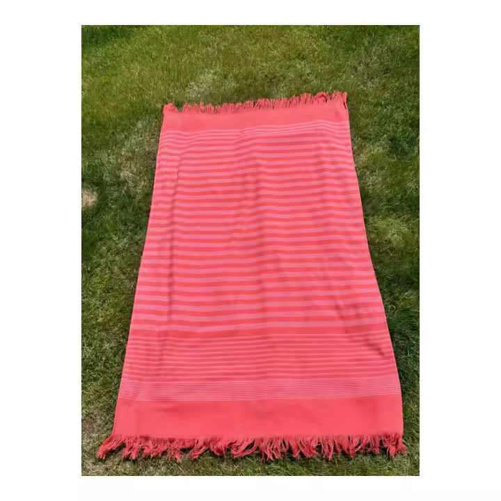 PAREO-TOALLA 100X150 RAYAS FLECOS ASHA - 1