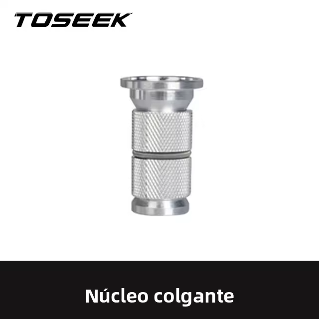 TOSEEK Juego De Cabezal De Bicicleta MTB Y Carretera Cubierta De Tapa De Carbono Y Acero Inoxidable Tornillos De Titanio 28.6mm 1 1/8" Para Rueda Delantera - 1