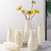 Vaso Nórdico De Plástico Para Flores Pequeño Y Moderno Decoración Para El Hogar Y Sala De Estar Jarrón De Almacenamiento Para Flores - details 1