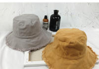 Gorro De Buque Para Hombres Y Mujeres Estilo Casual Hip Hop Kpop Sombrero De Pesca Verano Con Borde De Borla Y Lavado Denim Unisex - details 0