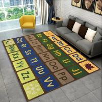 Alfombra Infantil ABC Dibujos Animados Para Decoración De Dormitorio Sala De Estar Pasillo No Eslipiente Para Hotel Sofa Mesa De Café Alfombras De Área - details 4