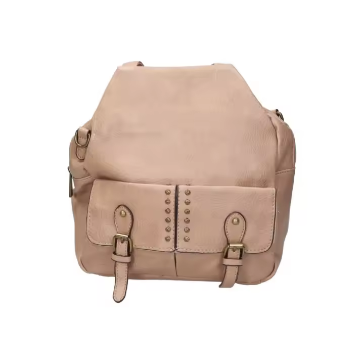 SARA BAGS | Mochila de Paseo Sara Bags para Mujer – Mochila Casual en Color Beige – Mochila con Cremallera y Corchete – Estilo Casual – Espaciosa y Versátil – Espaciosa – Modelo SDXX240896 - 1