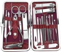 Kit Estuche Manicura ANGREK Kit de cortaúñas, juego de cortaúñas de manicura y pedicura de 19 piezas, kit de herramientas de extracción de acero inoxidable(Vino rojo), Nuevo - details 5