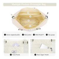 Bolsa De Viaje De Capacidad Grande Weekender Con Compartimento Para Zapatos Deportes Y Fitness Para Mujeres Bolsa De Mano - details 6