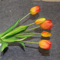 Lujosa Silicón Toque Real Tulipes Arreglo Floral Artificial Decorativo Para El Hogar Graduación Origina China Continental - details 9