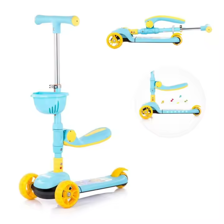 CHIPOLINO Patinete infantil plegable NEO RIDER con luces, música y asiento abatible de Chipolino - 1