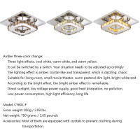 Lámpara De Techo Moderna Nórdica Con Cristales LED Para Sala Comedor Pasillo Cocina Decorativa Blanco Instalación Suelta - details 16