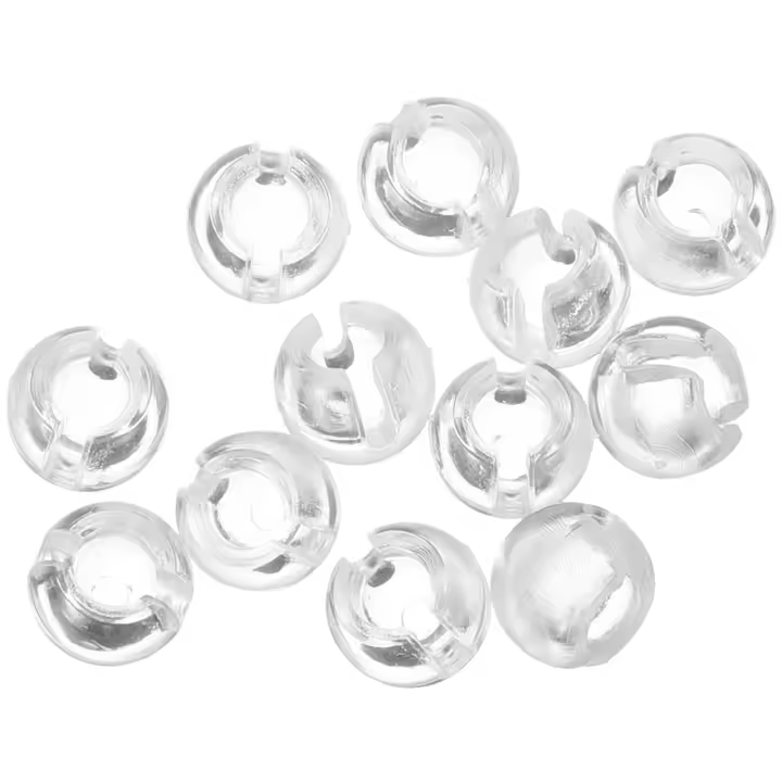 12 Pcs Clip Porta Cadenas Para Cortinas Decorativas Con Bolas Cierre Límite De Cepillo Accesorios Para Cortinas Rolantes Y Verticales - 1