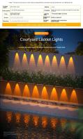 Lámpara Solar LED Exterior 2024 Impermeable Para Pared Ilumina Arriba Y Abajo Decoración De Jardín Hogar Navidad Fuente De Energía Solar ABS IP65 - details 22