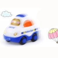 Mini Coche De Dibujos Animados Juguetes Plásticos Modelo Con Retroceso Regalo Educativo Para Niños Y Niñas Camión De Incendio Taxi - details 7