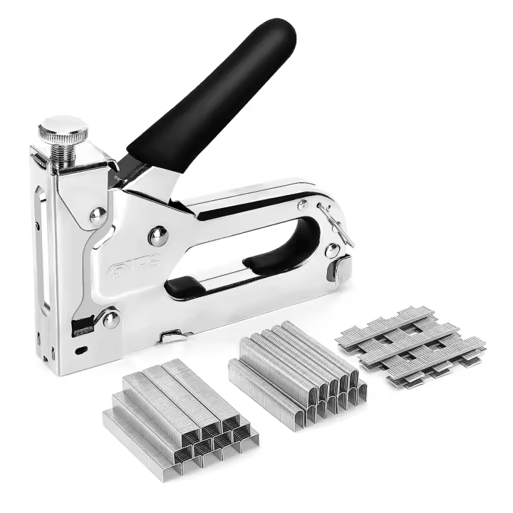 Kit De Pistola De Tachuelas 3 En 1 De Alta Resistencia Con 300 Tachuelas Para Muebles Y Decoración Herramienta De Carpintería - 1