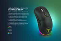 Ratón Gamer YEYIAN Shift 3 en 1 con RGB 6 Efectos | 26000 Dpi | Respuesta 1 Ms | 6 Botones Programables | Batería 600 Ma | USB Tipo C | Cable, Inalámbrico y Bluetooth | Windows 11/Mac OS - details 5