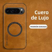 Funda De Teléfono Retro Textura De Cuero PU Magnética Para Google Pixel 10 9 a pro XL 5G TPU Suave Antichoque Con Lámina De Carga Magnética - details 11