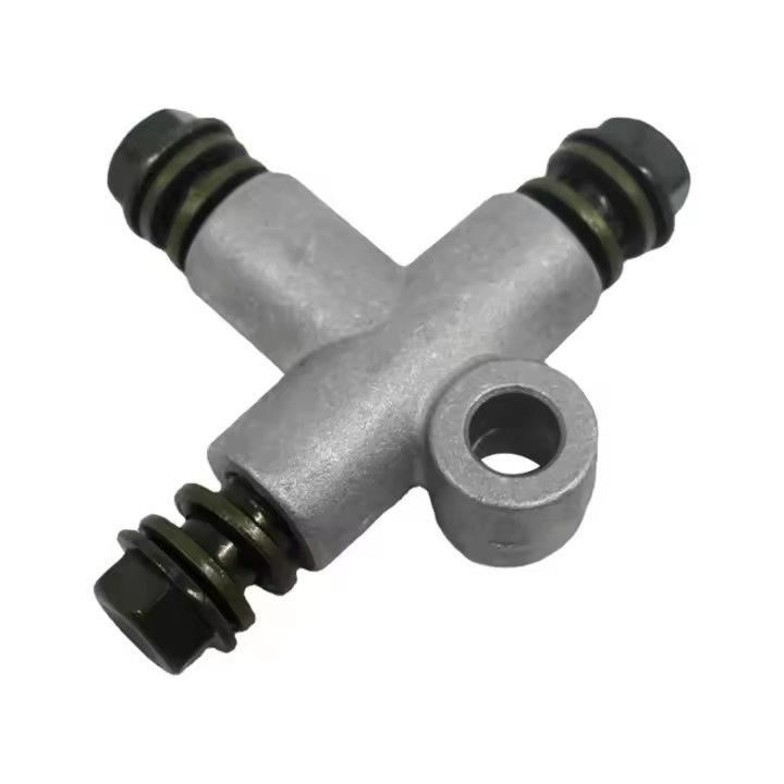 Tee De Freno Para Coche 3 Caminos 10mm Tornillo De Reemplazo Banjo Con Pie T Y 3 Tornillos Macho Para Línea De Freno Y Motocicleta ATV - 1