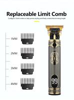Cortadora Eléctrica T9 Para Hombres Cepillo De Barba Recortadora De Pelo Con Batería Recargable Apto Para Corte Seco Y Húmedo Tiempo De Carga Rápida Máquina De Afeitar Viaje Recortadora De Pelo Para El Hogar - details 4