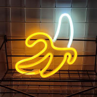 Luces LED Neón USB De Banano Para Decoración De Pared En Habitaciones Bodas Cumpleaños Juego Cuarto Con Alimentación USB Y Batería - details 7