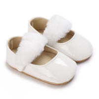 Zapatos De Princesa Para Bebé Niña En Lace Blanca Mocasines Con Lazo Y Borde Antideslizante De Goma Primera Calzado Para Caminar - details 164